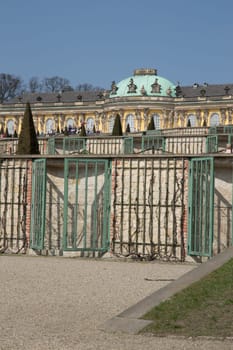 Castle Sans Souci with part of the vineyard in front.