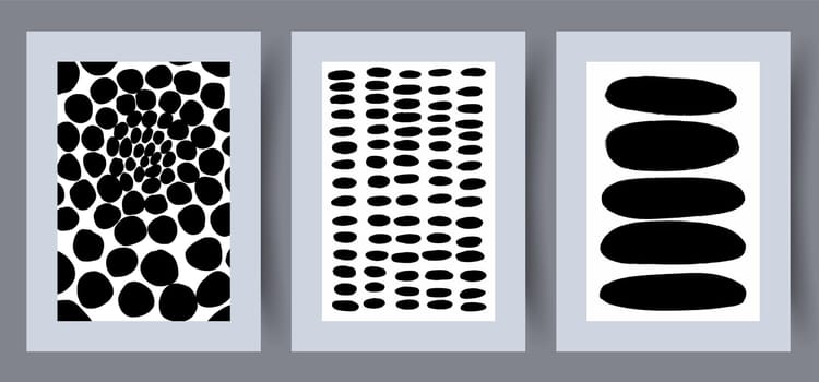 Abstract vector wall art background. Minimalistic abstract wall art background for print. Scandinavian vector style.