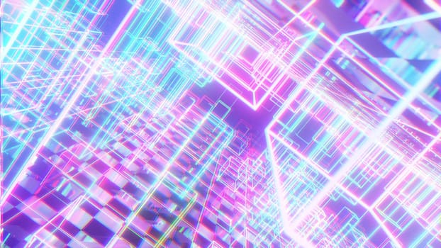 3D illustration Background for advertising and wallpaper in 80s retro and sci fi pop art scene. 3D rendering in decorative concept.