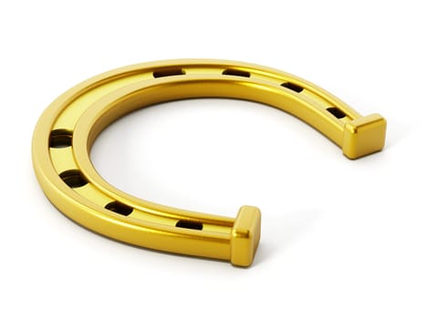 Horseshoe isolated on white background