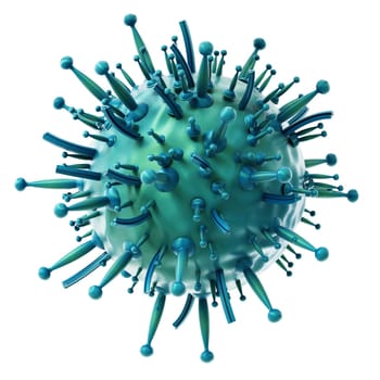 Virus or bacteria isolated on white background