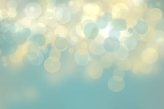 Hello spring background. Abstract bright spring or summer landscape texture with natural blue yellow bokeh lights sun and bright sunny rays. Copy space.
