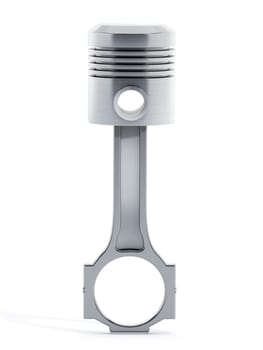 Piston isolated on white background.