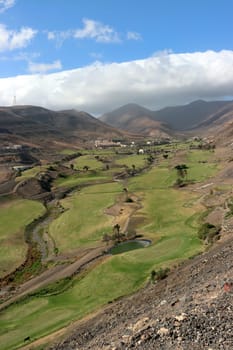Golfplatz im Barranco de Vinamar, Morro Jable, Fuerteventura,Spanien