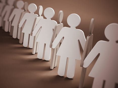People holding hands with soft shadows