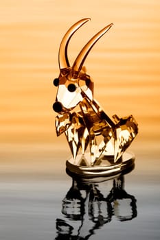 Glass- figure- goat