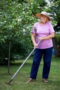 Rake the garden