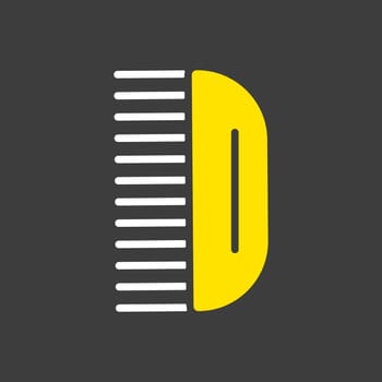 Hairbrush baby vector isolated glyph icon. Graph symbol for children and newborn babies web site and apps design, logo, app, UI