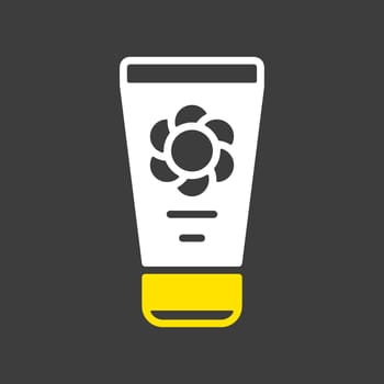 Baby cream moisturizer vector glyph icon. Graph symbol for children and newborn babies web site and apps design, logo, app, UI