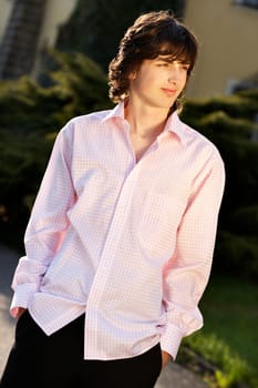 Man in the sunlight