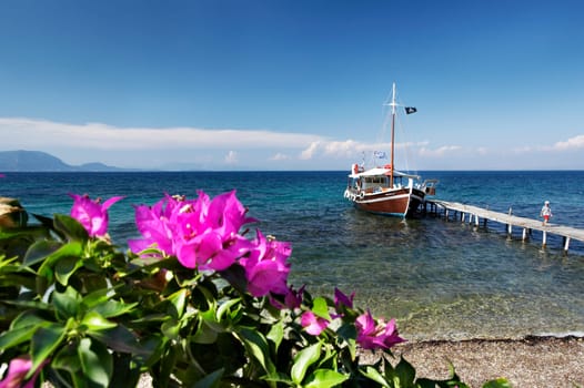 The pier by boat