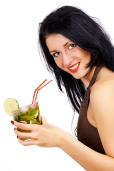 Woman with Mojito III.