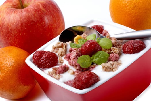 Yogurt with muesli I.