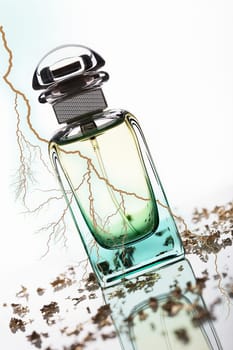 Perfume green with lightning