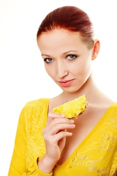 Woman with pineapple III.