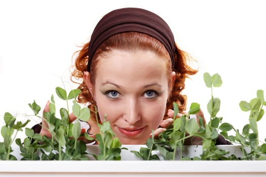 Nurse with peas I.