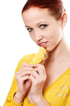 Woman with pineapple III.