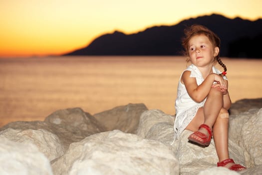 Little Girl at Sunset II.