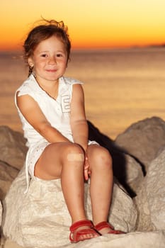Little Girl at Sunset III.