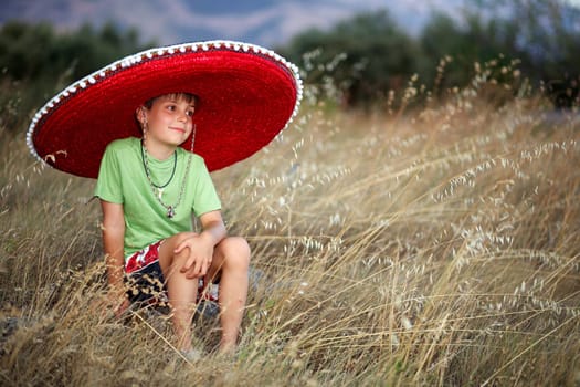 Boy with Sombrero V.