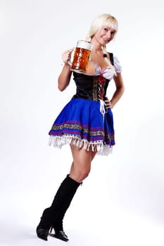 Blonde woman with the double liter III.
