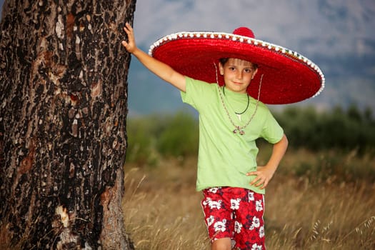 Boy with Sombrero II.