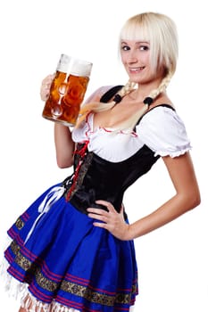 Blonde woman with the double liter II.
