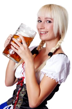 Blonde woman with the double liter IV.