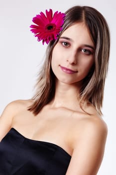 Pretty woman with Gerbera IV.