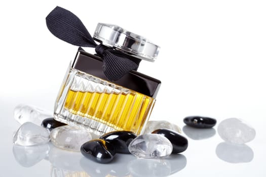 Perfume with black stones