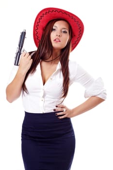 Woman with Red Hat III.