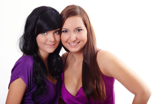 Two women in pink dresses II.