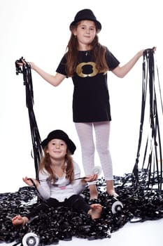 Kinder mit den Filmenbänder III.