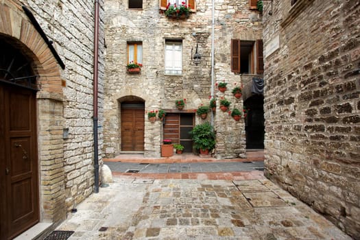 Street architecture in Assisi II