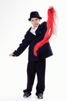Portrait of a young magician