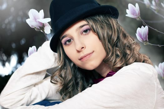 Portrait of a young woman