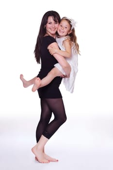 Mother with her daughter