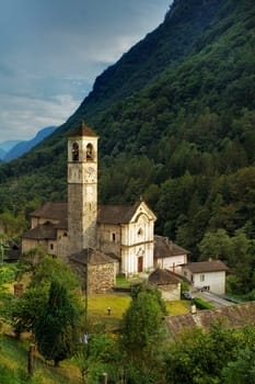 Church in Lavertezzo in Verzasca Valley