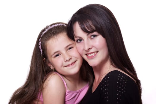 Daughter hugging her mother
