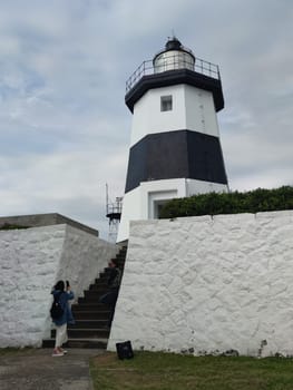 Fuguijiao Lighthouse, 1800s lighthouse at the northern most point of Taiwan coastline.