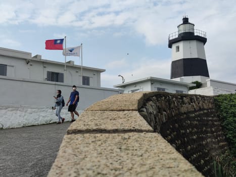 Fuguijiao Lighthouse, 1800s lighthouse at the northern most point of Taiwan coastline.