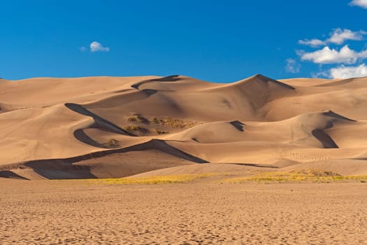 Evening Shadows on the Great Sand Dunes in Great Sand Dunes National Park in Colorado