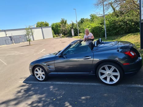 HEILIGENHAUS, NRW, GERMANY - JUNE 26, 2020:.Sportscar Chrysler Crossfire in the city street.