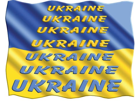 Russian and Ukrainian peace crisis as a geopolitical conflict conflict between Ukraine and Russia as a European security concept due to political disputes in a 3D illustration style.