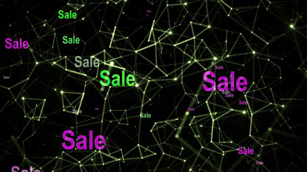 Sale text against network  background,Sale text against network  background
