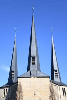 The Evangelical Lutheran Chrisus Church in the Upper Franconian city of Bayreuth on Wilhelmsplatz. The church was inaugurated in 1956. It is a listed building.