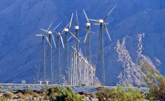 Wind Power Generators in California desert