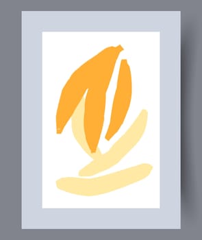 Scandinavian abstract vector print set. Minimalistic abstract wall art background for print. Scandinavian vector style.