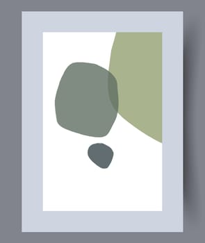 Scandinavian abstract vector print set. Minimalistic abstract wall art background for print. Scandinavian vector style.