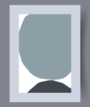 Printable wall art vector poster set. Hand drawn minimalism design for scandinavian interior.